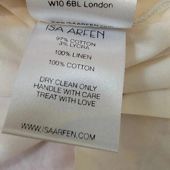 Isa Arfen Linen Mini Dress 10 Orange - Picture 9 of 11